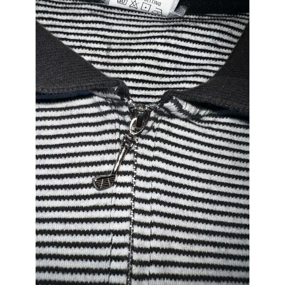 Vintage Disney Winnie the Pooh and Tigger striped women golf polo "Tee Time" XL - Picture 6 of 7